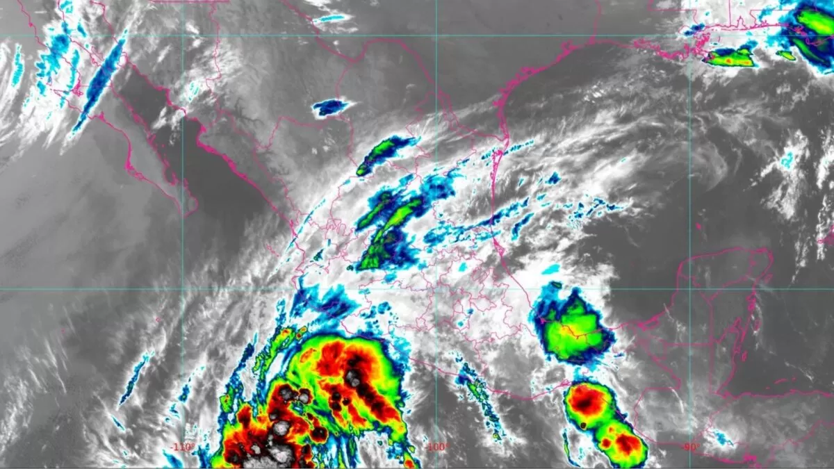 SMN alerta por lluvias y vientos en el occidente del país por ciclón Uno-E