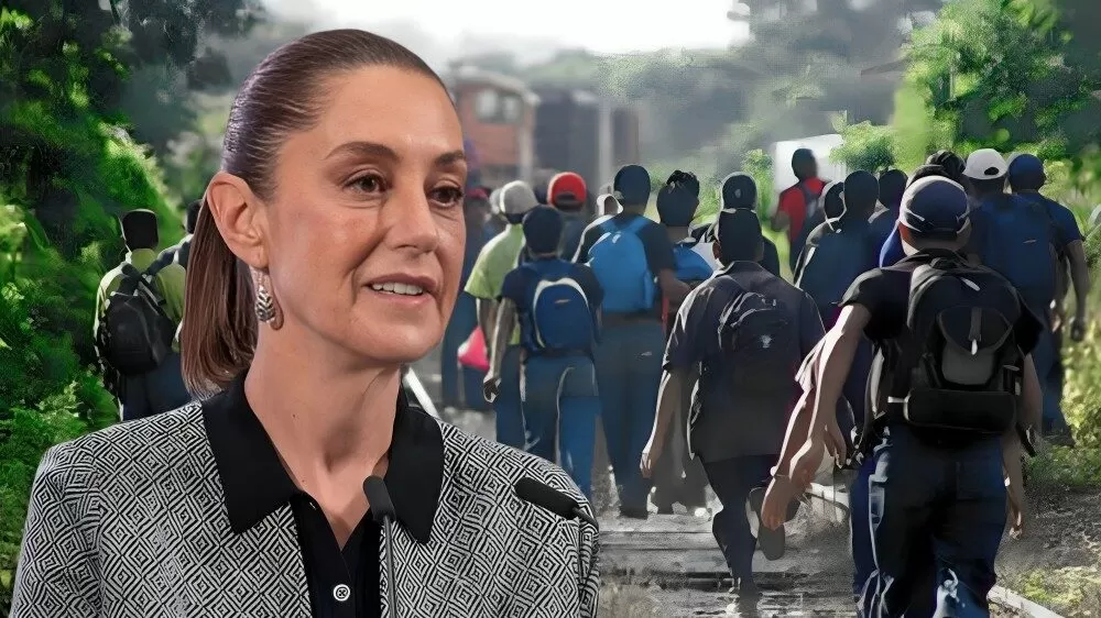 Sheinbaum niega que exista una crisis migratoria en México