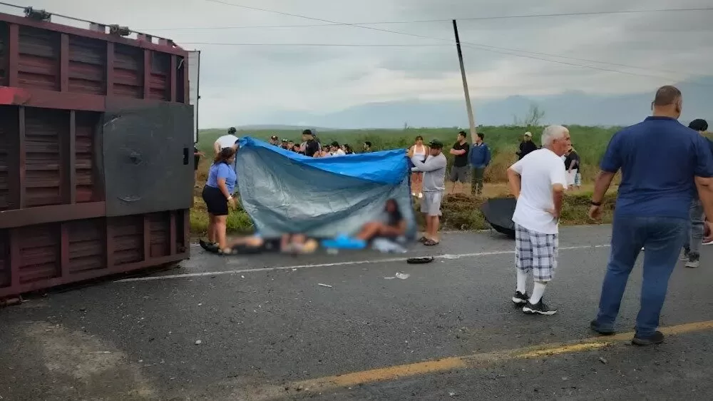 Accidente en autopista entre Tamaulipas y Nuevo León deja seis muertos