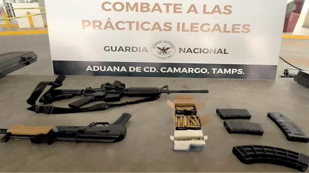 Aseguran armamento en puertos y frontera de Tamaulipas
