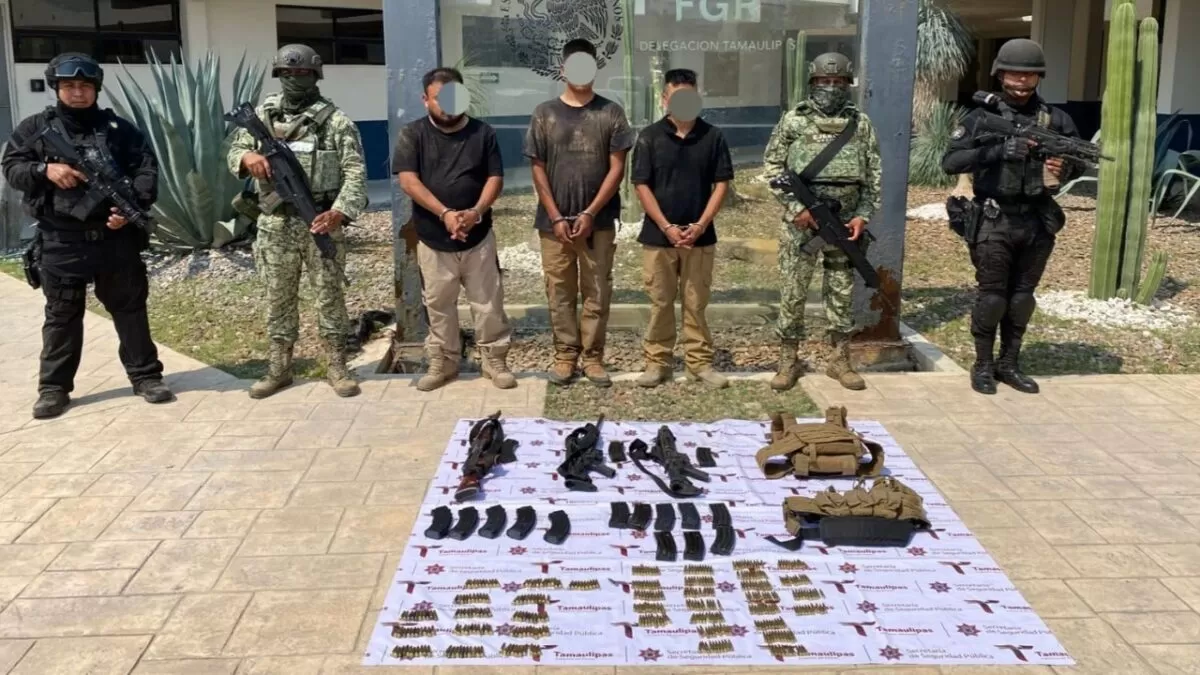 Tras operativo de vigilancia aérea, caen tres sujetos en Reynosa