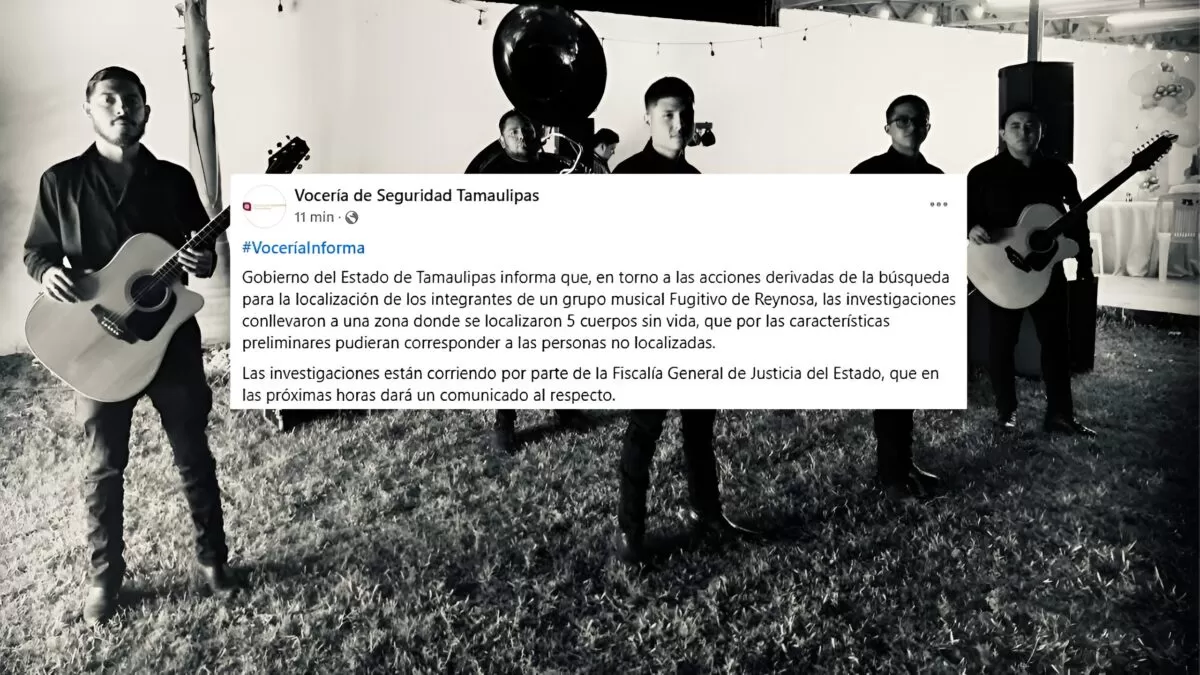 Hallan cuerpos que coincidirían con los músicos del Grupo “Fugitivo”
