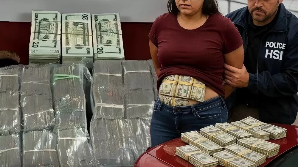 Confirman que detenida con 184 mil dólares era empleada de la Fiscalía de Tamaulipas
