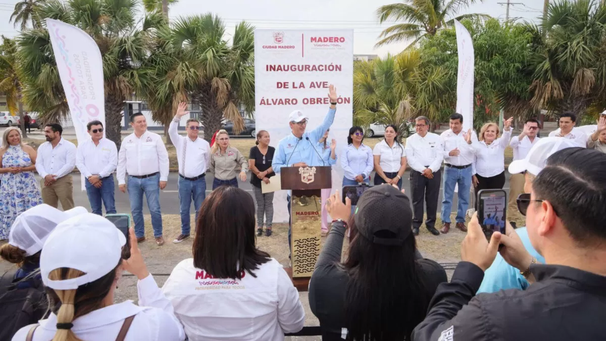 Erasmo González inaugura moderna vialidad, 9 kilómetros de pavimento que transforman a Madero