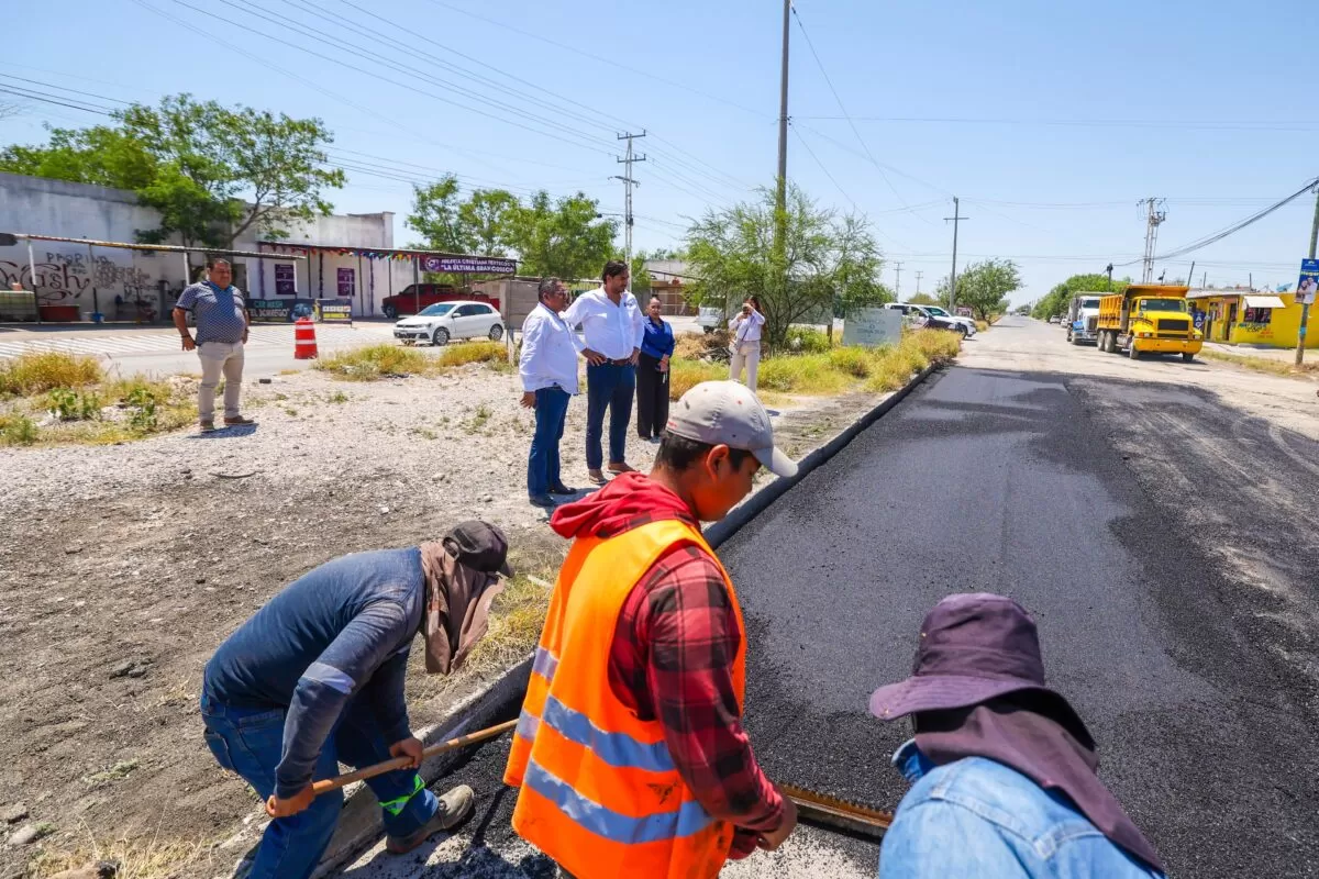 Supervisó Alcalde Carlos Peña Ortiz rehabilitación de vialidades en Villa Florida y Nuevo México