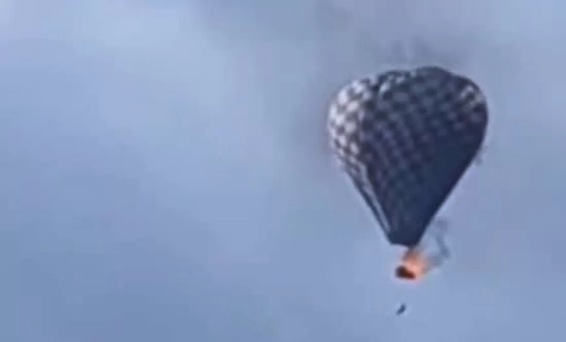 Muere una persona tras incendio y caída de globo aerostático en Zacatecas