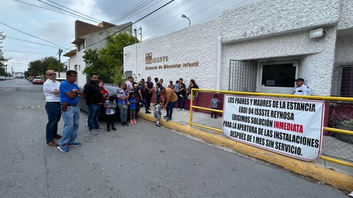 Más de dos meses sin guardería: padres del ISSSTE exigen reapertura en Reynosa