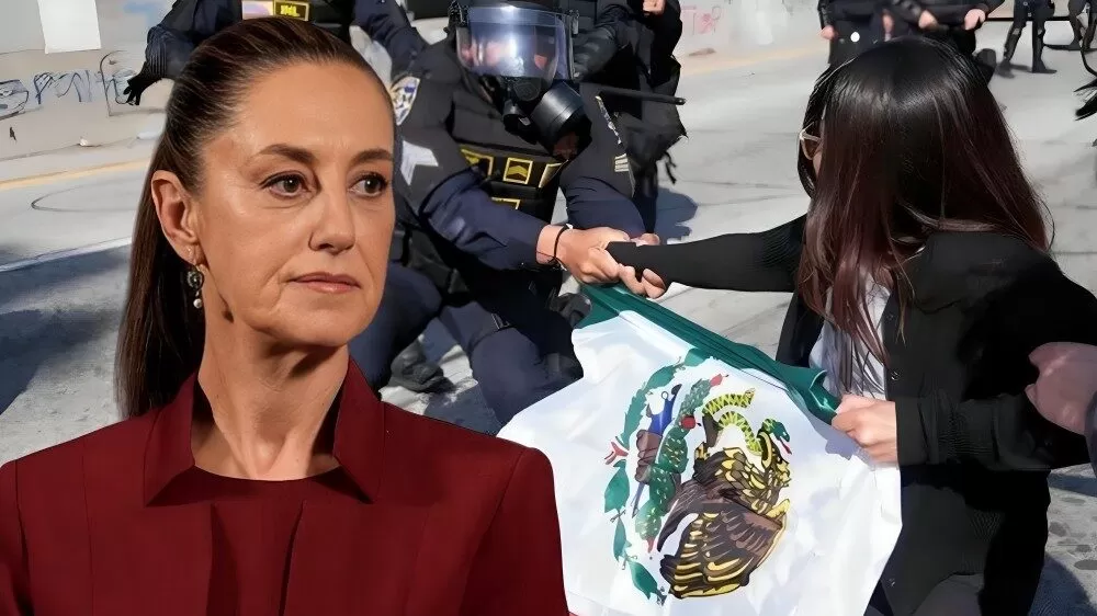 Sheinbaum confirma 61 mexicanos arrestados en protestas en LA