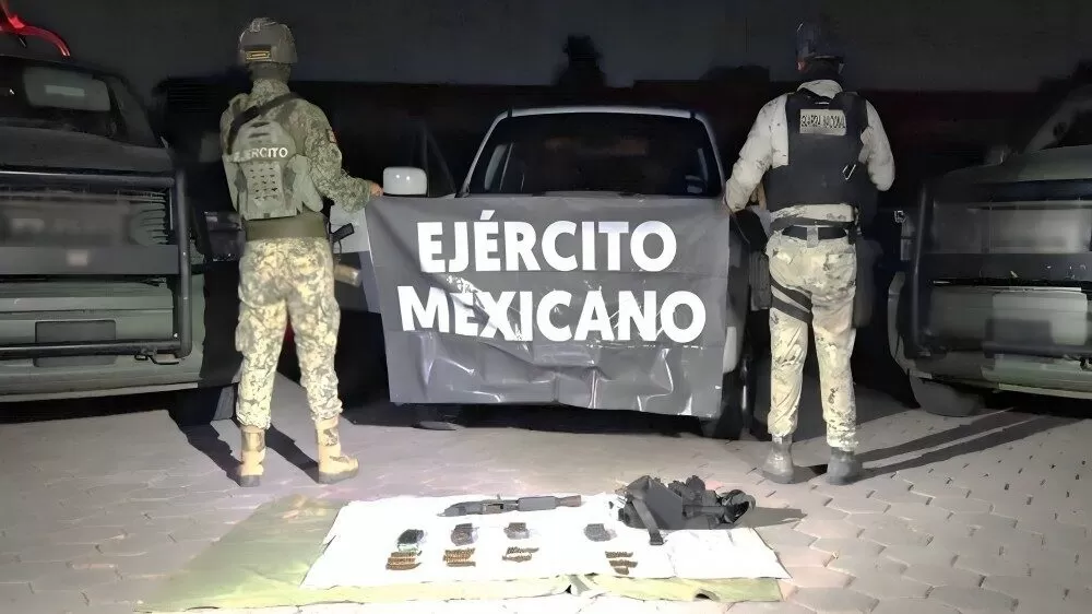 Aseguran armas y equipo táctico en Tamaulipas
