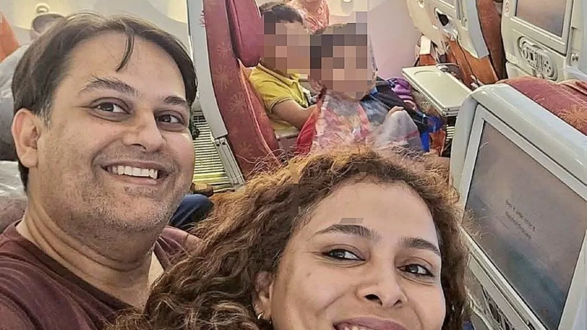 Selfie familiar tomada minutos antes de la tragedia de Air India