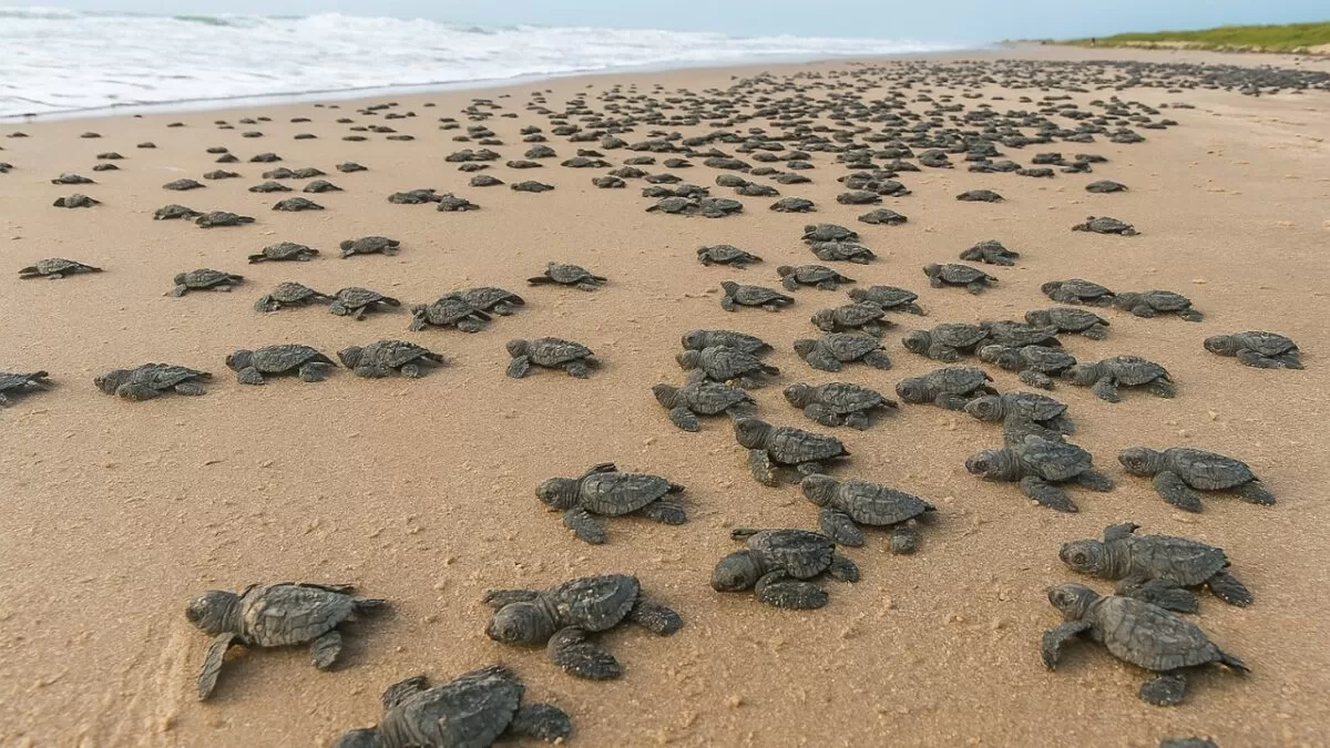 Liberan más de 45 mil tortugas lora en costas de Tamaulipas