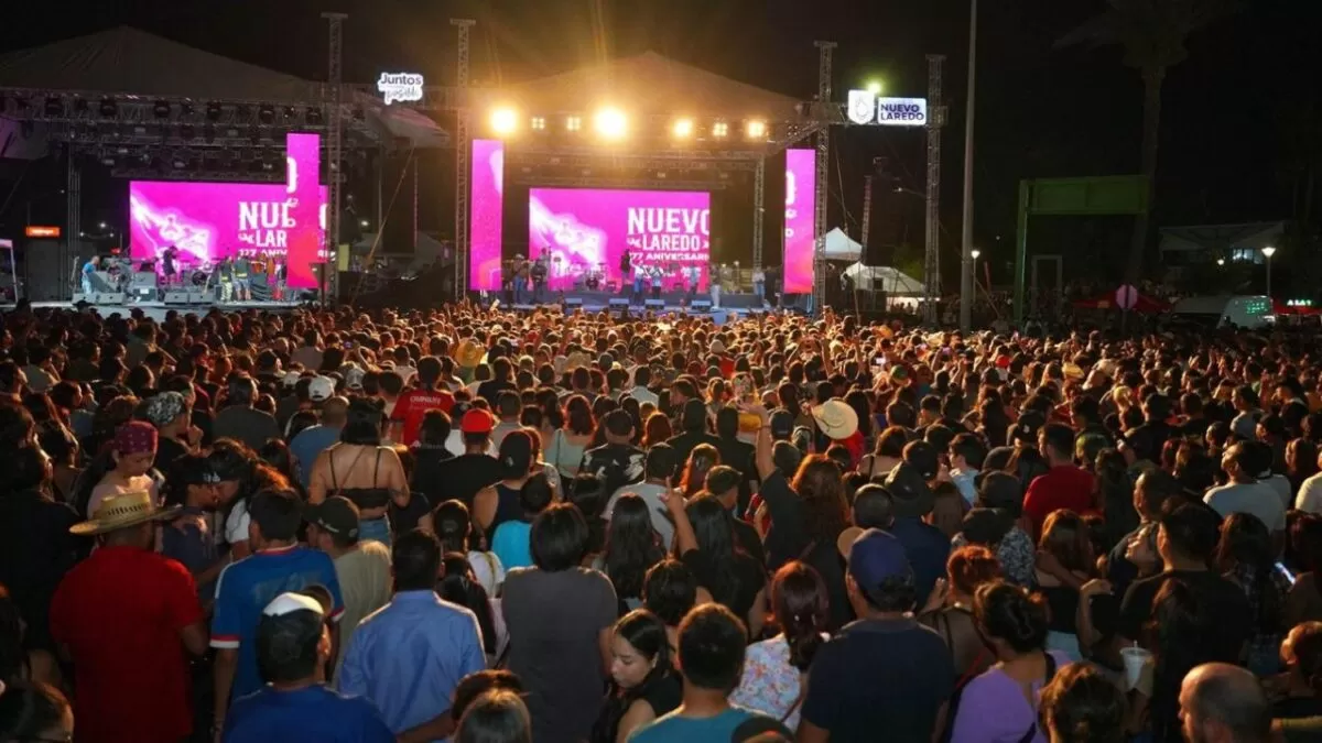 Más de 60 mil personas celebran 177 años de Nuevo Laredo con música y fiesta