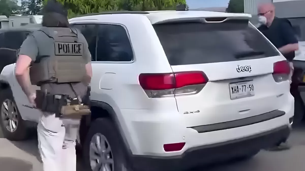 Usan camioneta con placas de Tamaulipas en redada migratoria en EE.UU.
