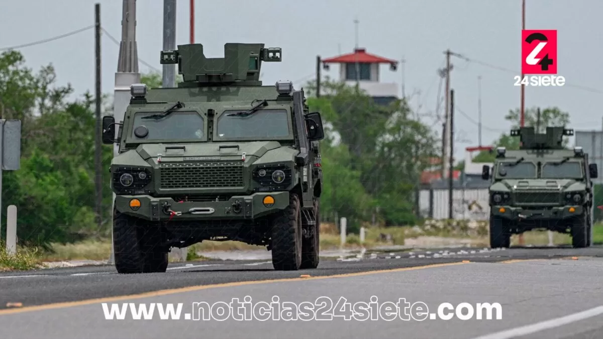 Llegan vehículos blindados Ocelotl para reforzar seguridad en Victoria