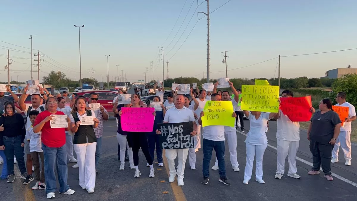 Protestan por enfermero del IMSS desaparecido en carretera