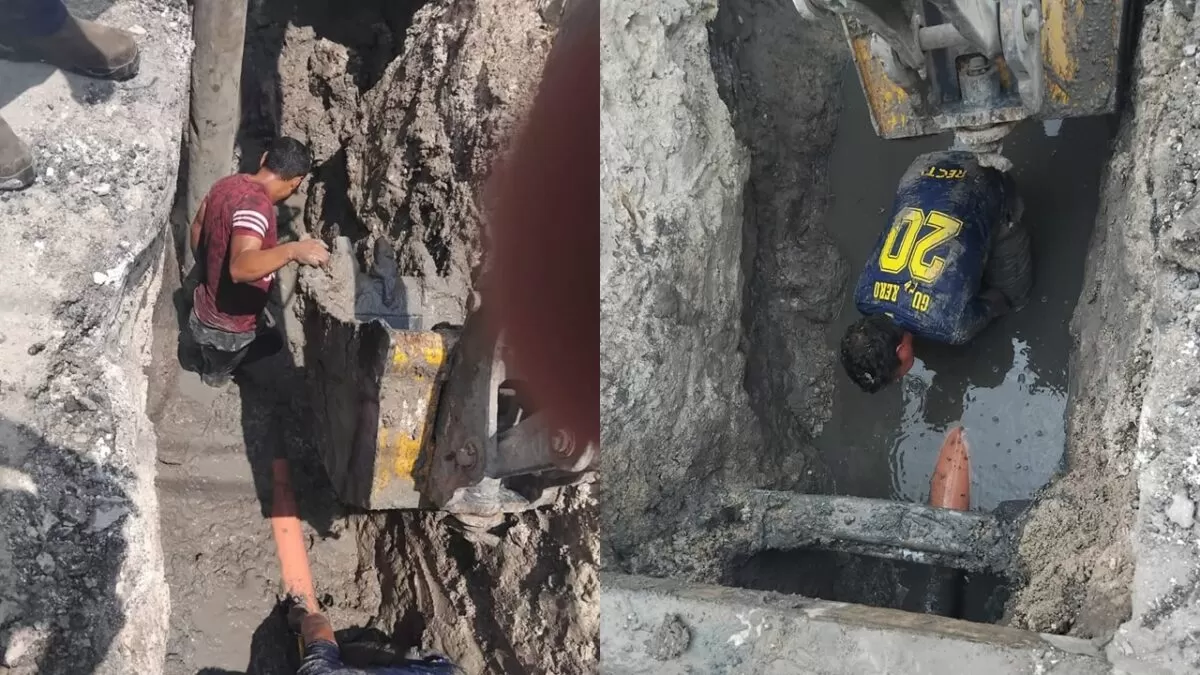 Gobierno Municipal de Matamoros instala descarga sanitaria en la colonia Las Fuentes