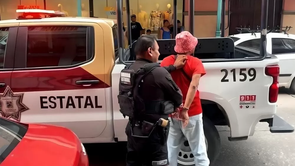 Detienen a banda de farderos en pleno centro de Tampico