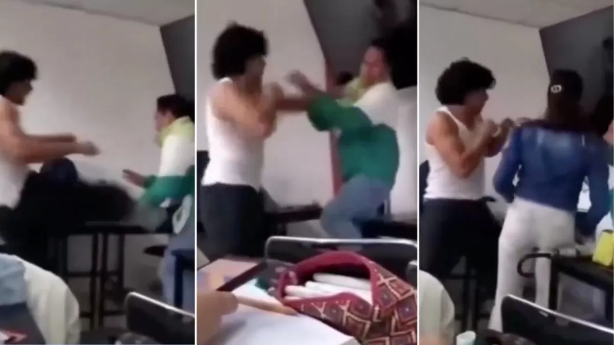 “Búrlate una vez más de mí”: estudiante golpea a profesor en plena clase