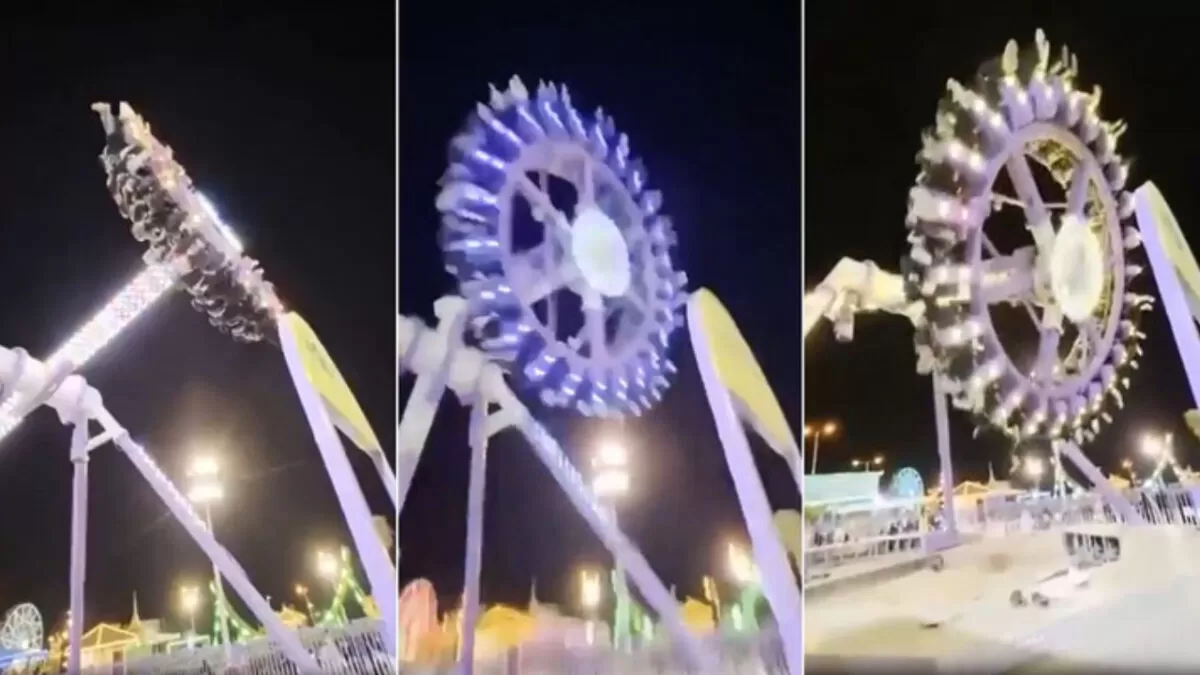 Colapsa juego mecánico y deja más de 23 heridos