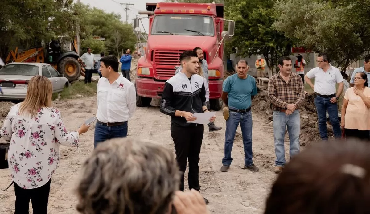 Supervisa alcalde Beto Granados obra de drenaje en la colonia La Huerta