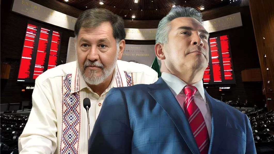 Noroña y ‘Alito’ Moreno se enfrentan a golpes en el Congreso