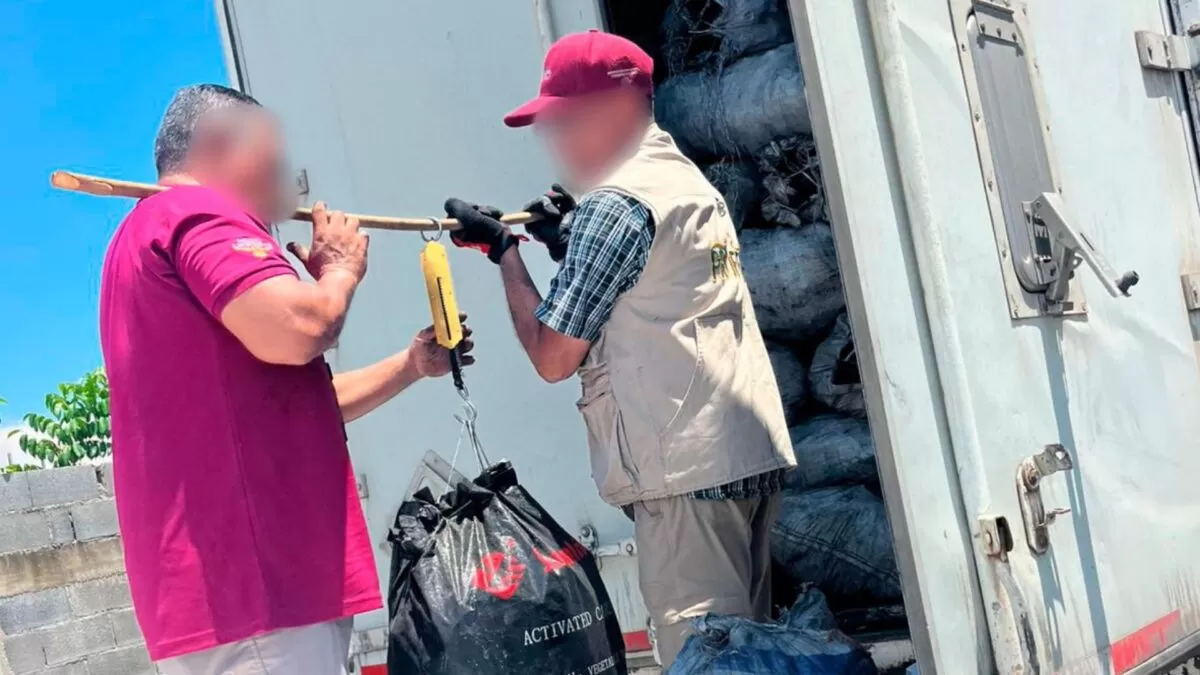 Decomisan 26 toneladas de carbón ilegal en Tamaulipas