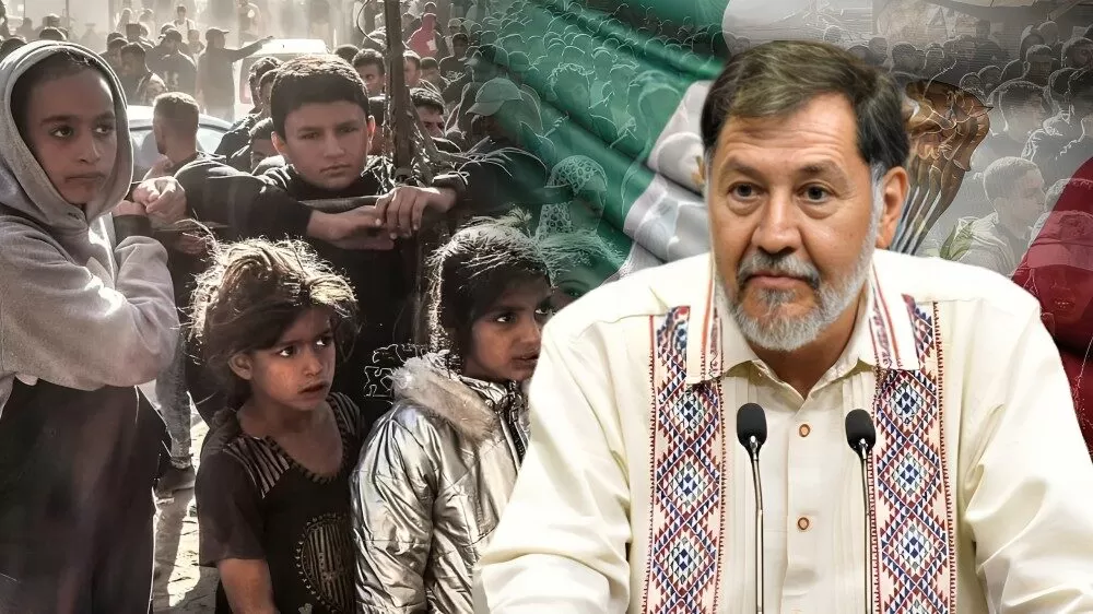 Noroña propone recibir a niños huérfanos de Palestina en México