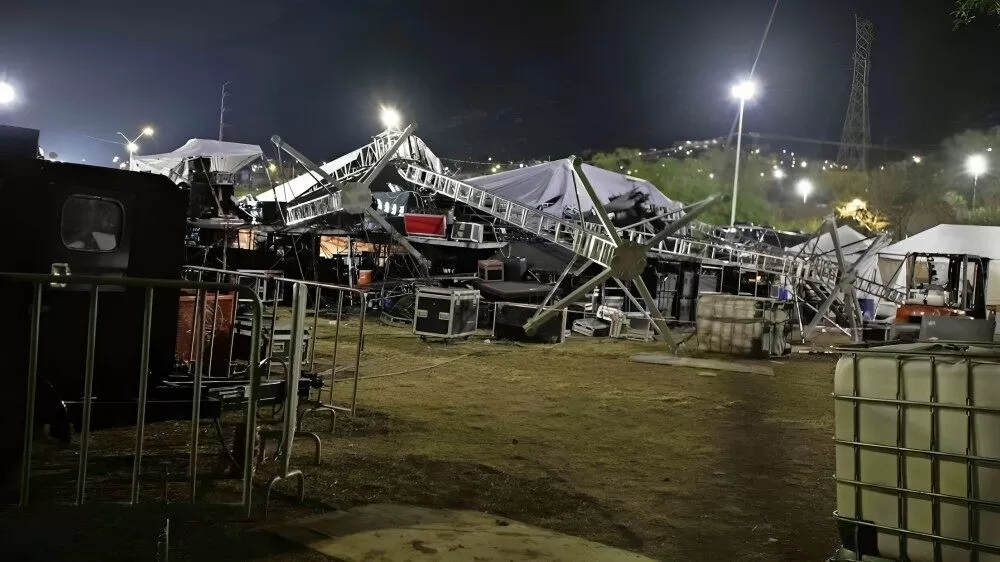 Imputan a 5 rescatistas por colapso de escenario en mitin de Movimiento Ciudadano