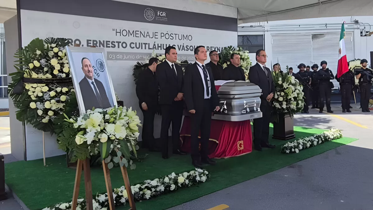 Velan a delegado de la FGR bajo fuerte resguardo tras su asesinato en Reynosa