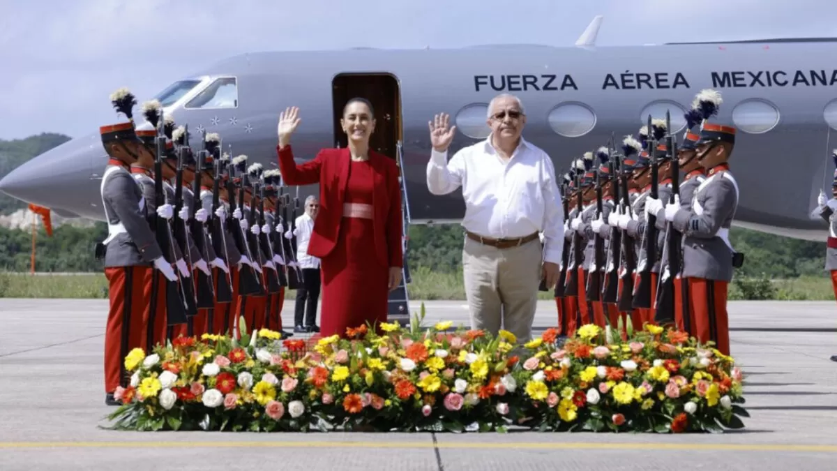 Sheinbaum llega a Guatemala para primera reunión con Arévalo