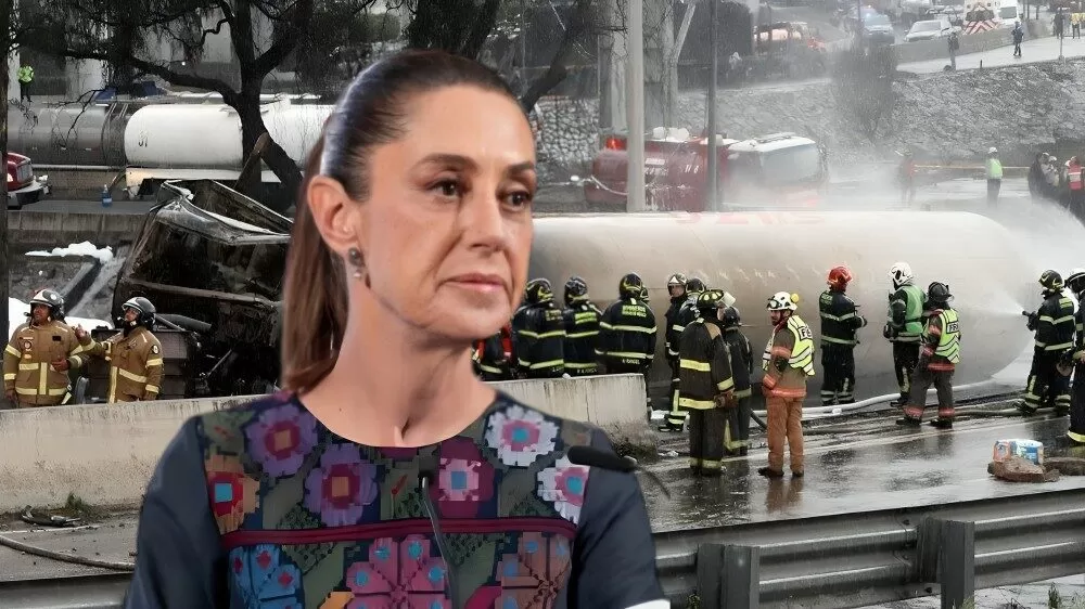 Sheinbaum lamenta explosión de pipa en Iztapalapa