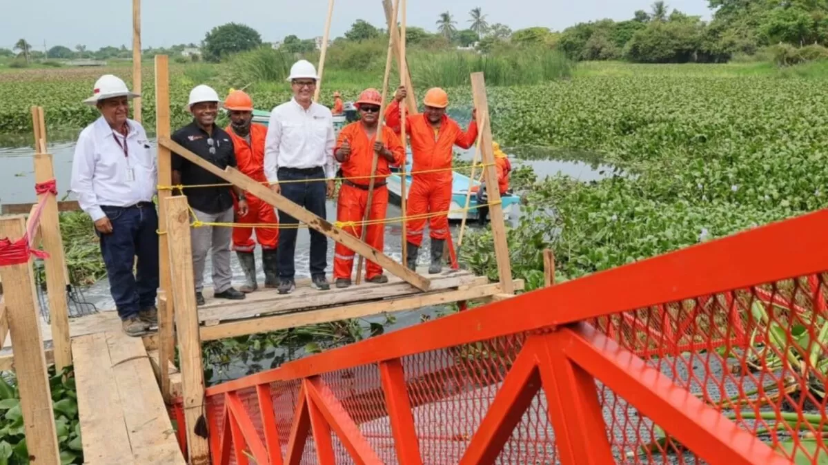 Erasmo González arranca limpieza de vegetación en sistema lagunario