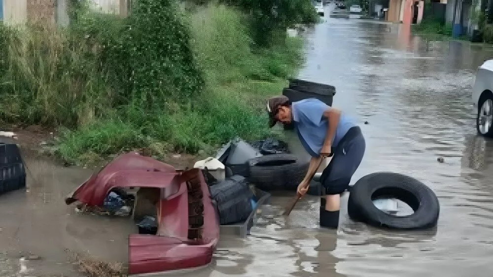 Conagua activa operativo tras fuertes lluvias en Matamoros