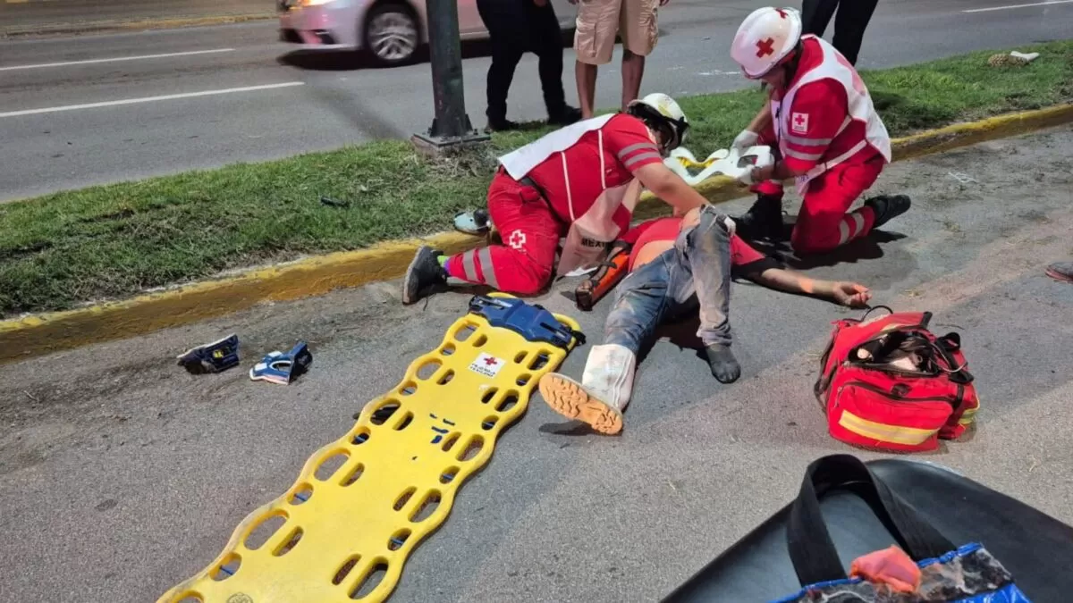 Motociclista muere tras accidente en la Zona Dorada de Tampico