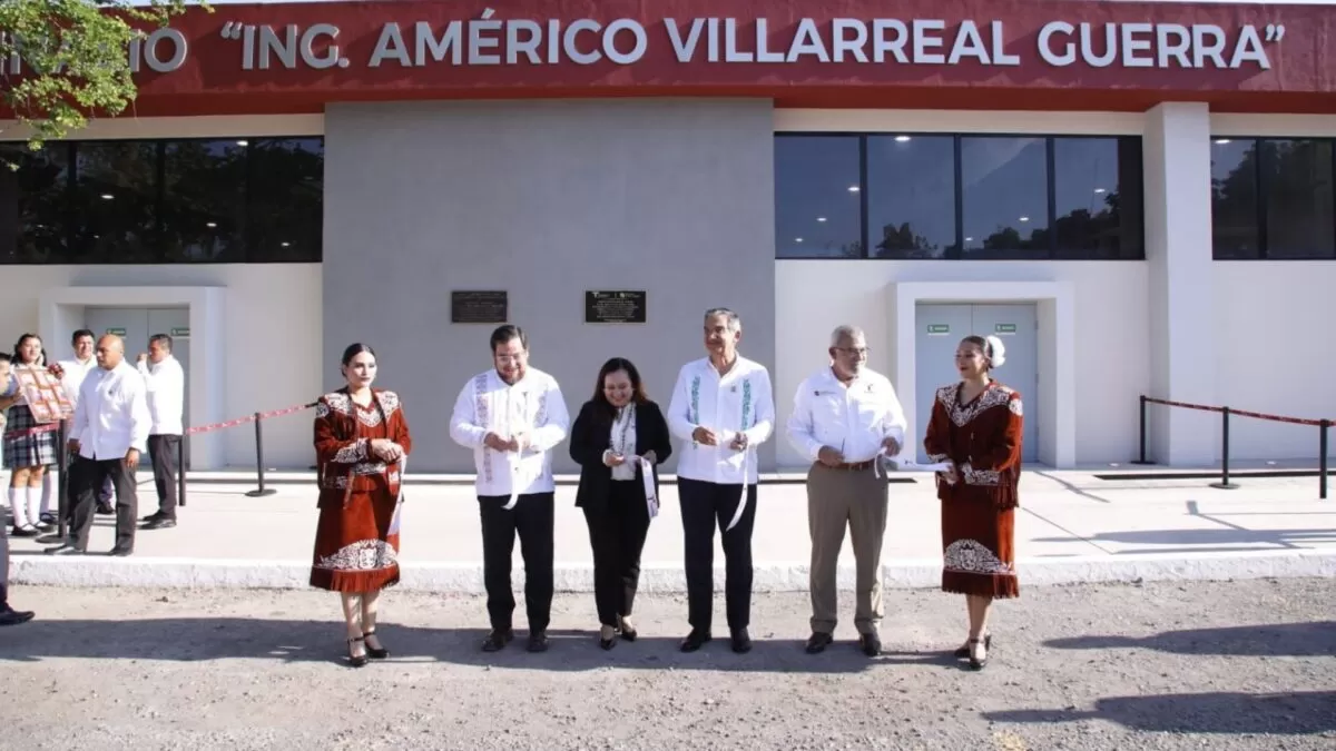 Inaugura Américo Villarreal gimnasio en Normal de Educadoras, legado de su padre