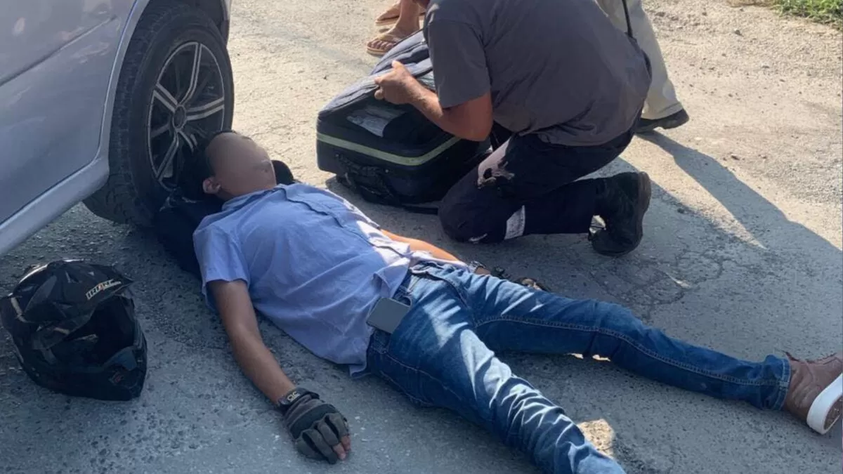 Motociclista resulta herido tras choque en Ciudad Victoria