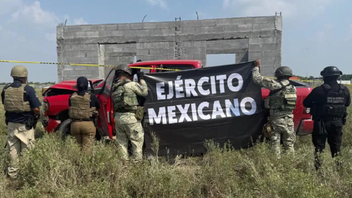 Aseguran armamento y vehículo durante operativo en Matamoros