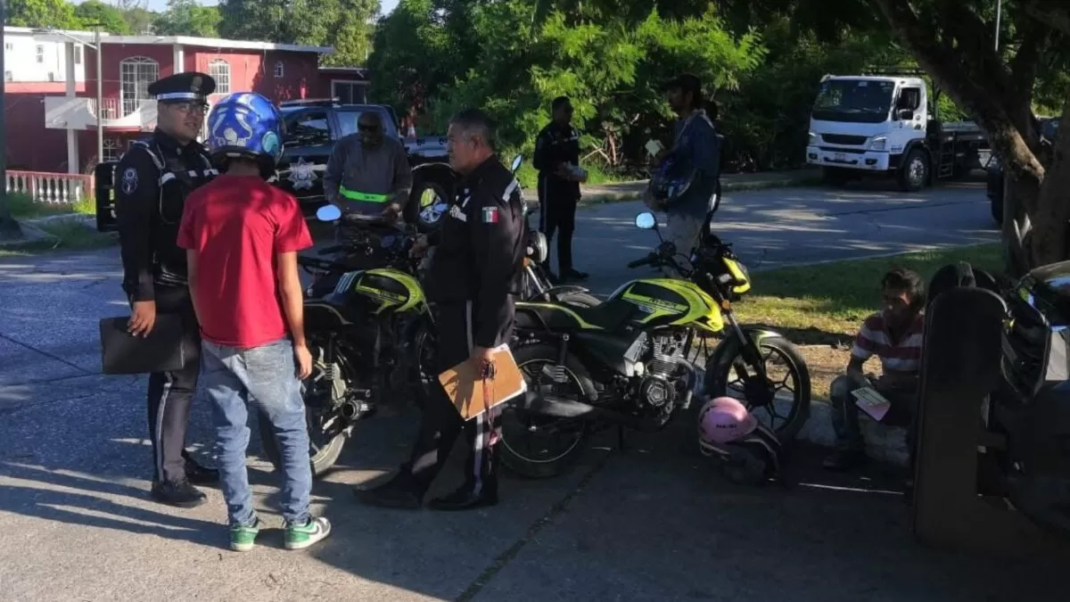 Retienen 13 motocicletas en Tampico durante operativo “Moto Segura”