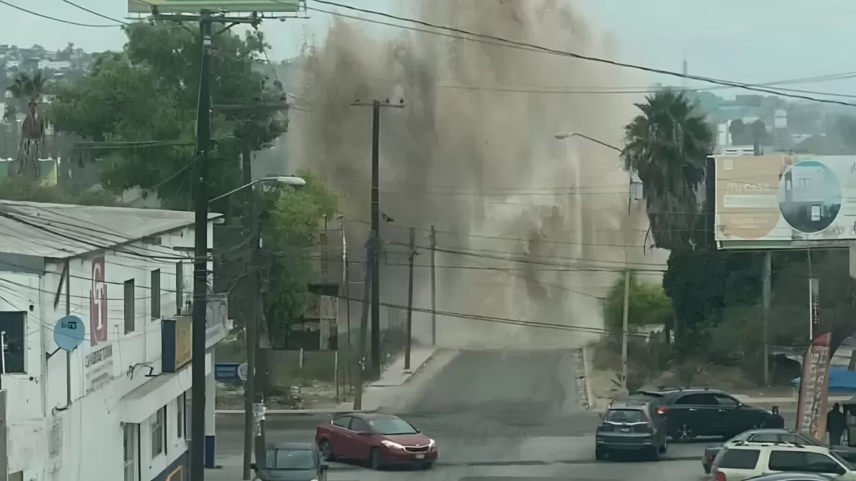 Mega fuga deja sin agua a más de 600 colonias en Tijuana