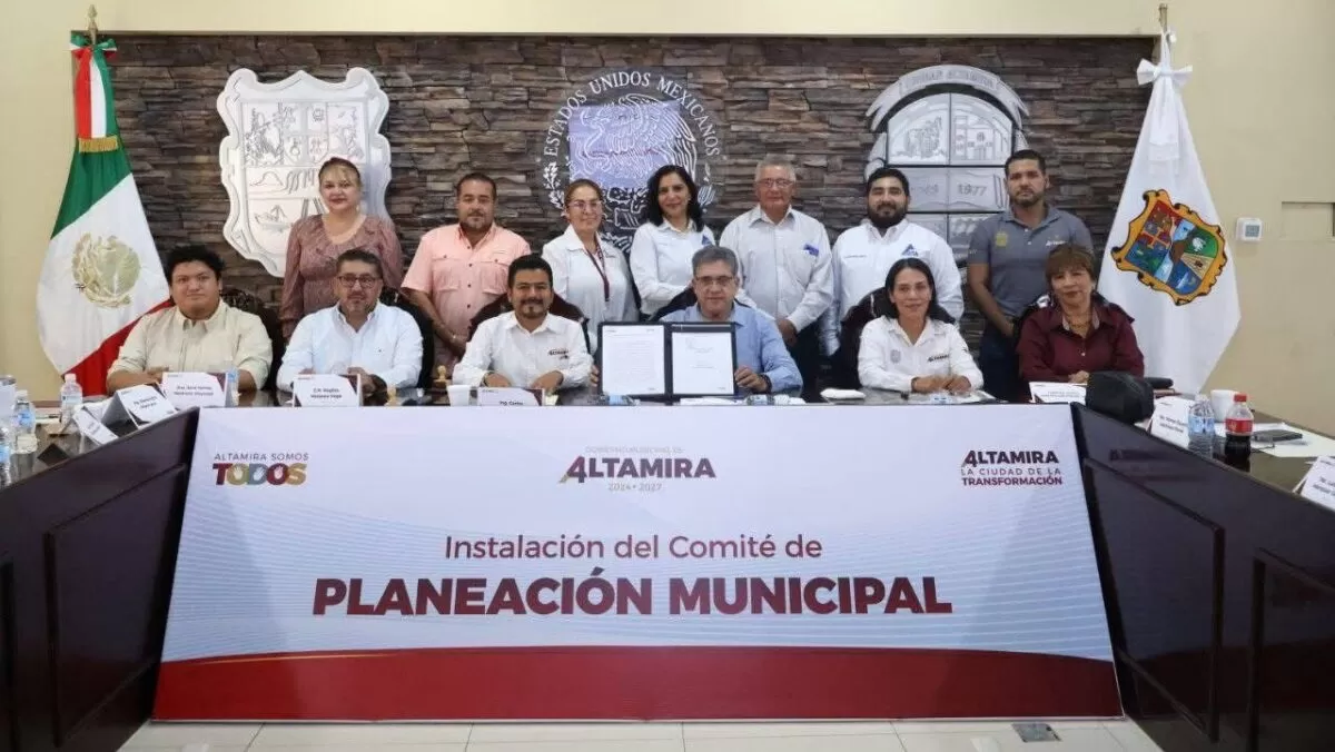 Instala Armando Martínez el Comité de Planeación Municipal en Altamira