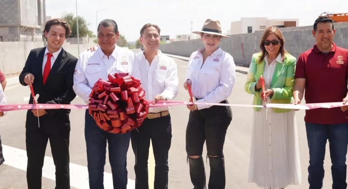 Carmen Lilia Canturosas cumple con más obras de infraestructura urbana al sur de Nuevo Laredo