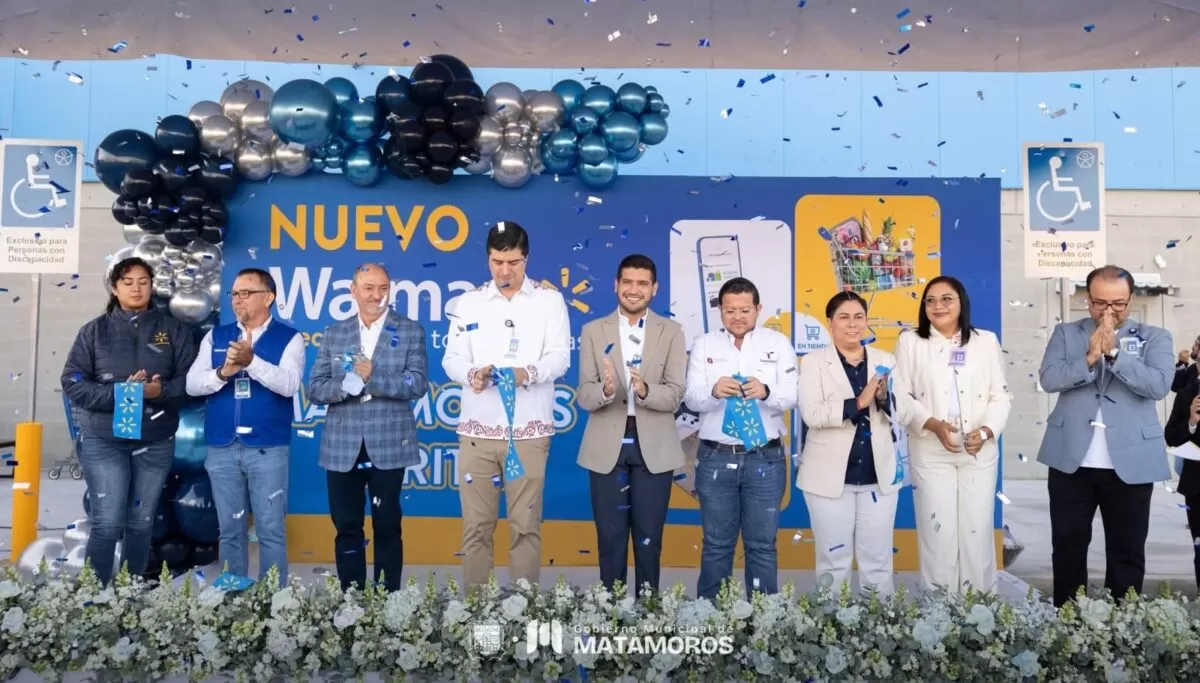 Inaugura Alcalde Beto Granados nueva sucursal de Walmart en Matamoros