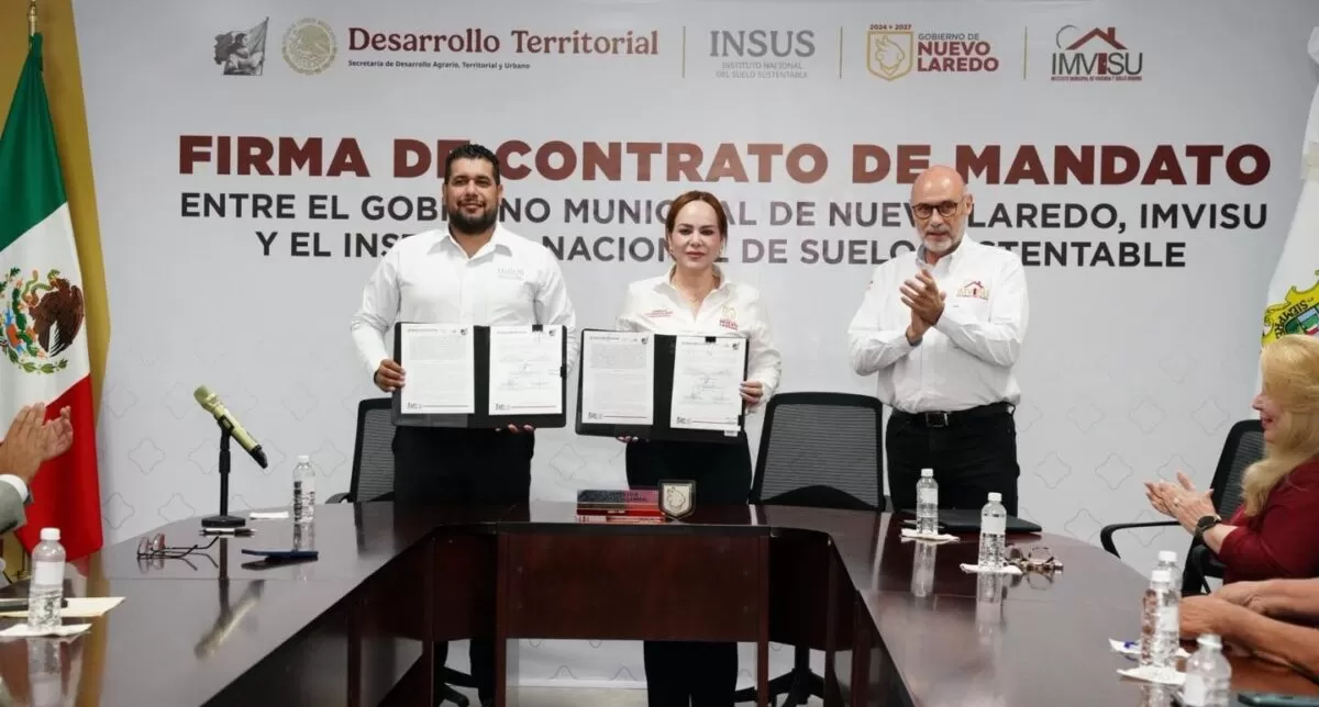 Se unen Gobierno de Nuevo Laredo e INSUS para apoyar a familias con trámite de escrituras