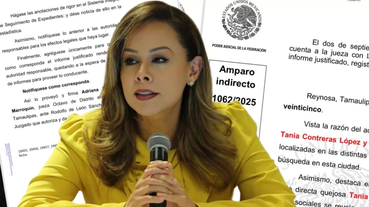Tania Contreras no tiene ningún amparo, jueza desecha solicitud falsa realizada sólo de manera electrónica