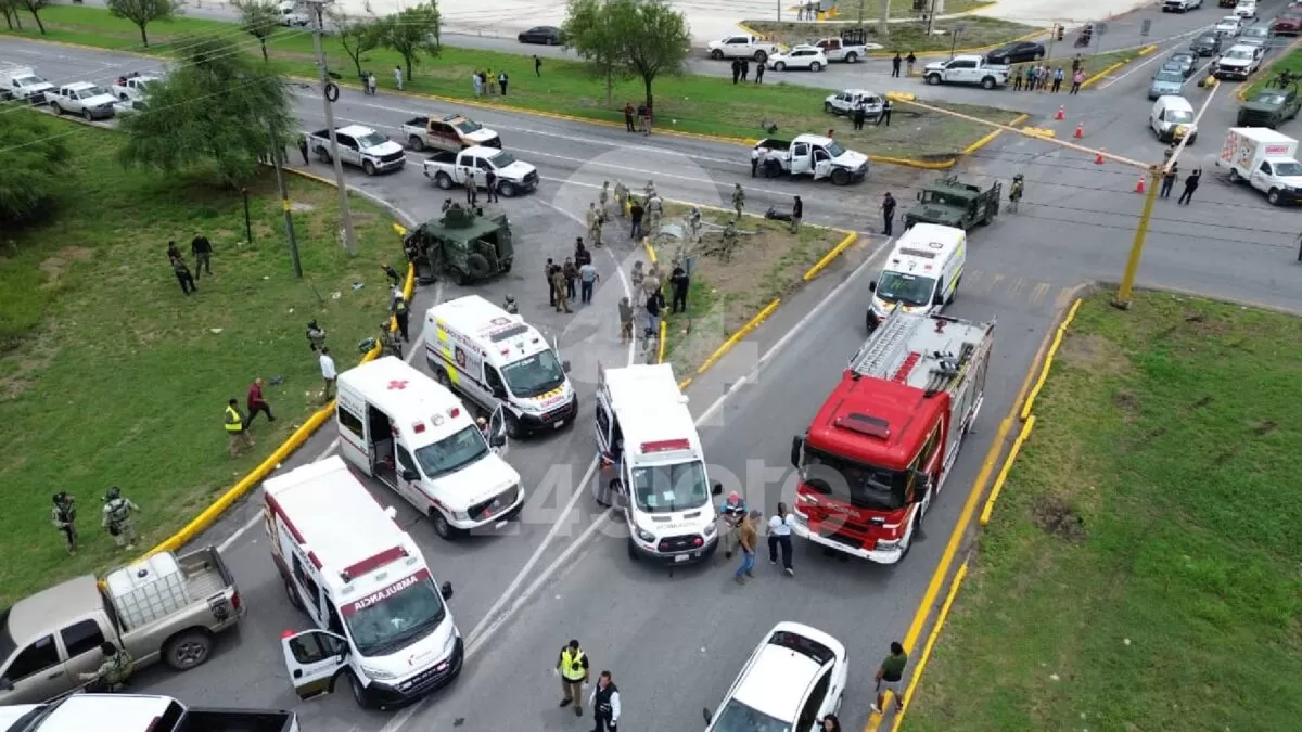 Vuelca camioneta blindada de la Sedena en Victoria: 14 lesionados