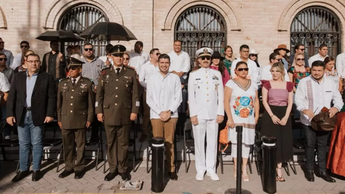 Encabeza Alcalde Beto Granados Desfile Cívico-Militar en Matamoros