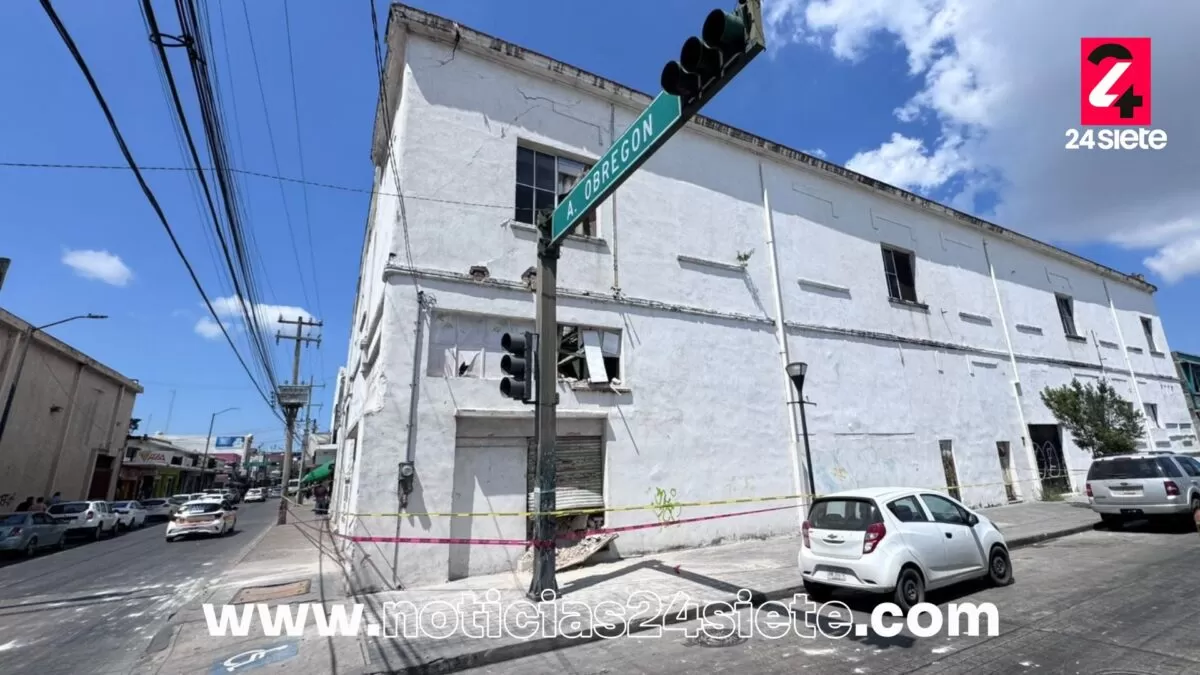 Acordonan antiguo Casino Moctezuma en Tampico por riesgo de colapso