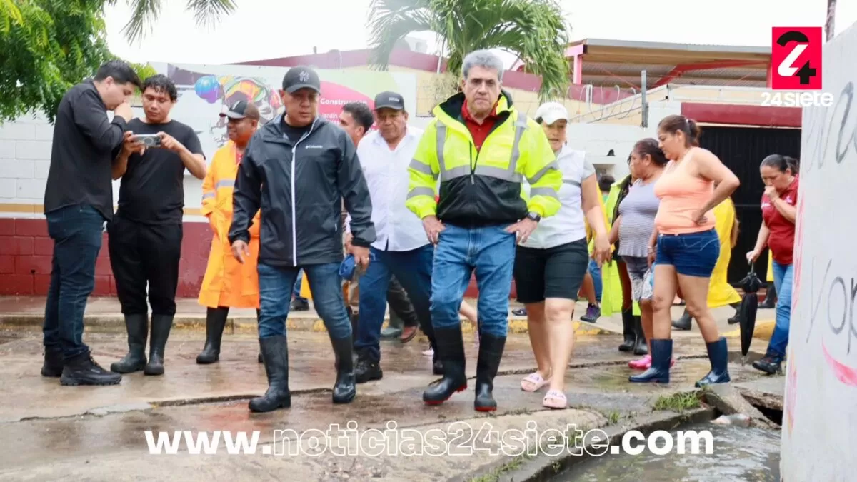 Armando Martínez supervisa cárcamos ante lluvias en Altamira