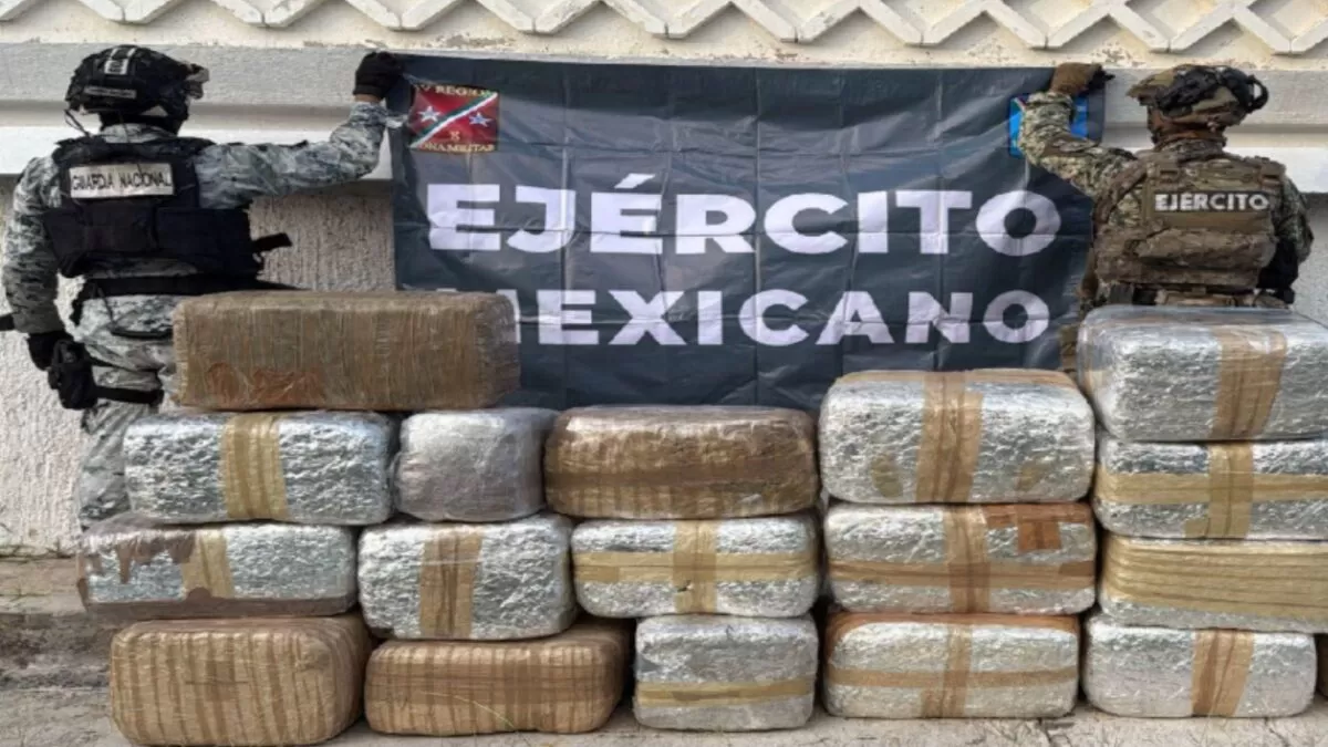 Aseguran armas y droga durante operativo en Tamaulipas