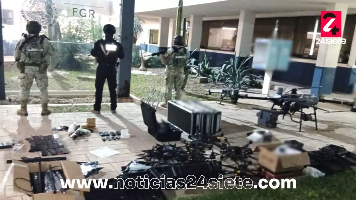 Aseguran explosivos, drones y armamento en Reynosa; hay un detenido
